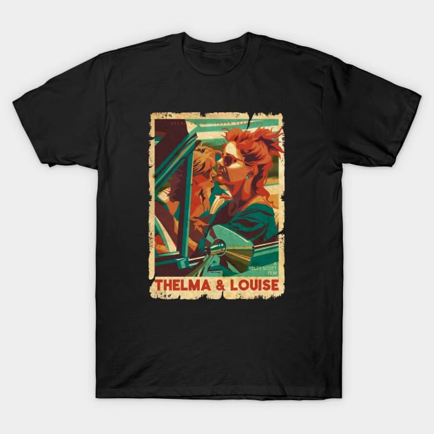 THELMA AND LOUISE A RIDLEY SCOTT FILM COVER T-Shirt by sodakohan